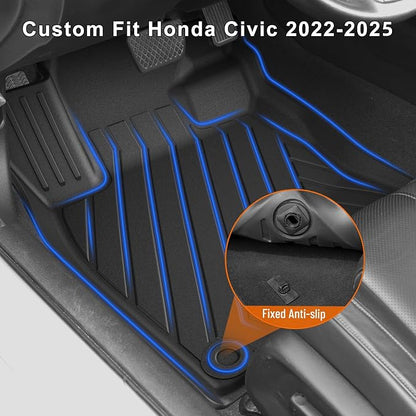 Fit for 2025 2024 2023 2022 Honda Civic Sedan Si Floor Mats & Cargo Liner: All - Image 5