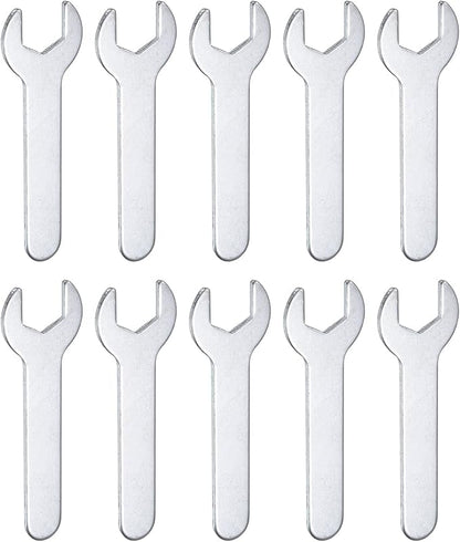 HARFINGTON 10pcs Small Wrench 12x70x2mm Metric U-Shaped Single Open Ended by HARFINGTON