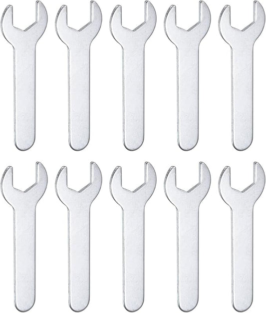 HARFINGTON 10pcs Small Wrench 12x70x2mm Metric U-Shaped Single Open Ended by HARFINGTON
