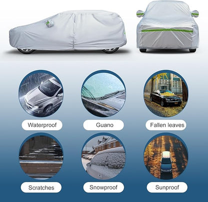 AUQDD 6-Layers Premium SUV Car Cover Waterproof All Weather Weatherproof UV Sun - Image 4