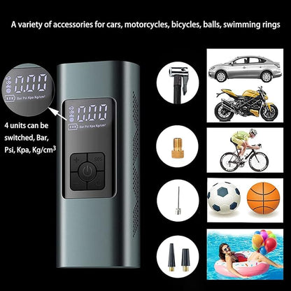 Tire Inflator Portable Air Compressor: Cordless Air Pump - Image 6
