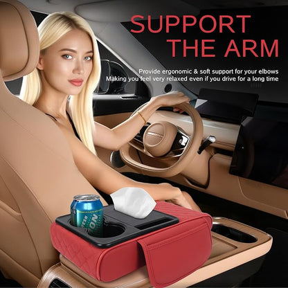 5 in 1 Car Armrest Storage Box for Center Console, Armrest Cushion Cover for Car - Image 6