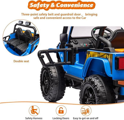 Hetoy 24V 2 Seater Ride On Car for Kids, Electric Truck - Image 5