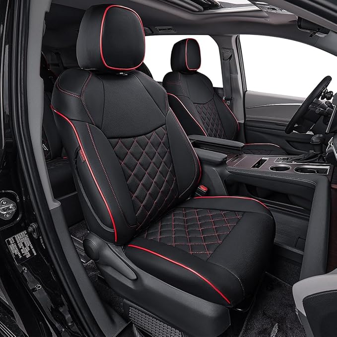 EKR Sienna Seat Covers for 2011-2020 Toyota Sienna L, 7 Seats, 2nd Row Captain by EKR