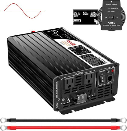 Xijia 1500W 48v to 120v Pure sine Wave 60HZ Solar Inverter by XIJIA