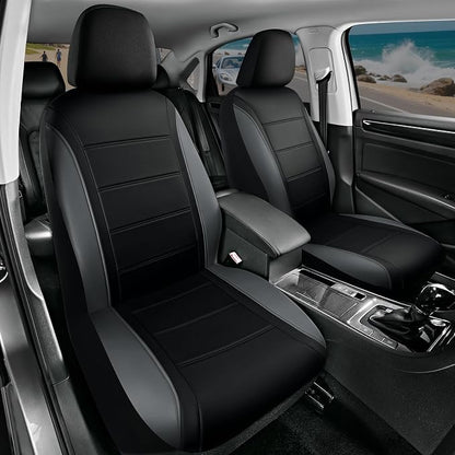 Road Comforts Leather Seat Covers, Breathable Car Seat Covers Full Set - Image 2