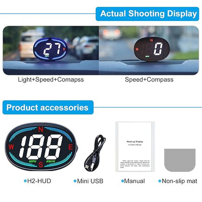 SinoTrack HUD GPS Speedometer Universal Car Heads-up Display 2.7inch MPH Speed - Image 7