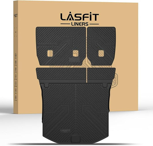 LASFIT Cargo Mat for Jeep Grand Cherokee 2011-2021 All Weather TPE Custom Fit by LASFIT