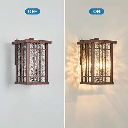 2-Light Outdoor Wall Light E26 Base Metal Frame - Image 4