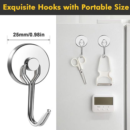 MIKEDE Magnetic Hooks, 70LB+ Swivel Swing Strong Magnetic Hooks Heavy Duty - Image 3