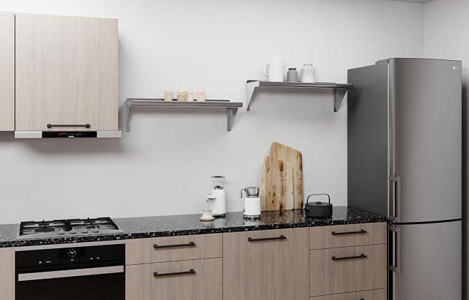 AmGood 30" Long X 10" Deep Stainless Steel Wall Shelf | NSF Certified | - Image 7