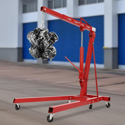 Folding Engine Crane 2 Ton Folding Engine Hoist 4400lbs Crane Hoist Lift - Image 6