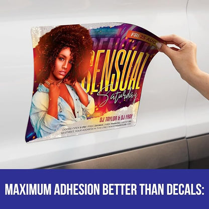 2pc 9x12 Custom Full Color Magnetic Car Signs, Ready in One Day - Image 2