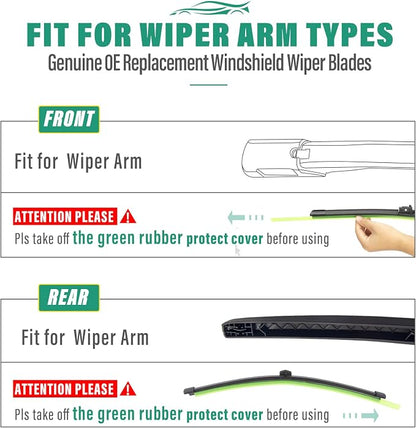 24" 22" 12" Windshield Wiper Blades Replacement - Image 8