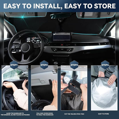 Windshield Sun Shade for Toyota Camry 2025 2026 LE XLE Hybrid SE XSE - Image 5