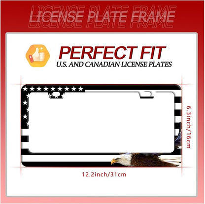 American Flag and Eagle License Plate USA Flag License Plate Stainless Steel - Image 7