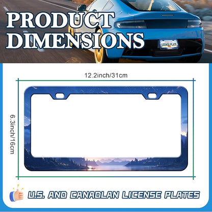 Starry Sky Mountain License Plate Frames - Image 2