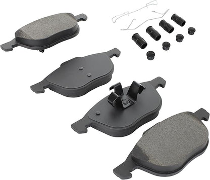 Premium Semi-Metallic Front Brake Pads Compatible - Image 2