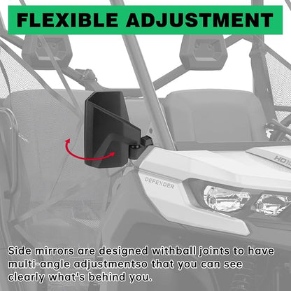 Defender Side Mirrors, The Spring Back Feature Allows Easy Reset After Fold - Image 8