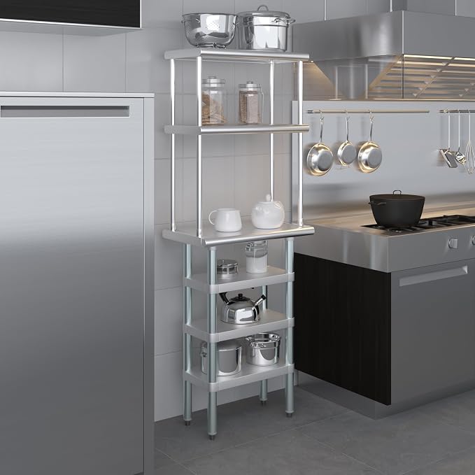 Amgood 14" x 24" Stainless Steel Work Table - Image 9