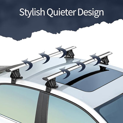 Universal 55" Roof Rack Cross Bars, Adjustable Car Top Roof Rack, Aluminum - Image 5