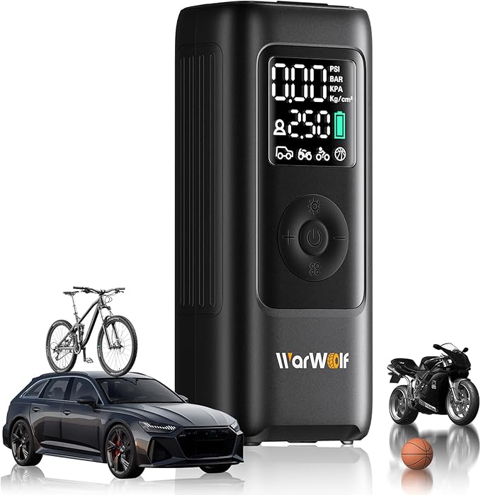 WARWOLF 160PSI Tire Inflator Portable Air Compressor by TireInflator