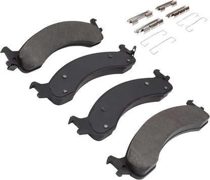 Premium Semi-Metallic Front Brake Pads Compatible - Image 2