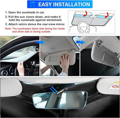 KUST Windshield Sun Shade for Rivian R1T R1S Accessories 2022-2025 2026 - Image 6