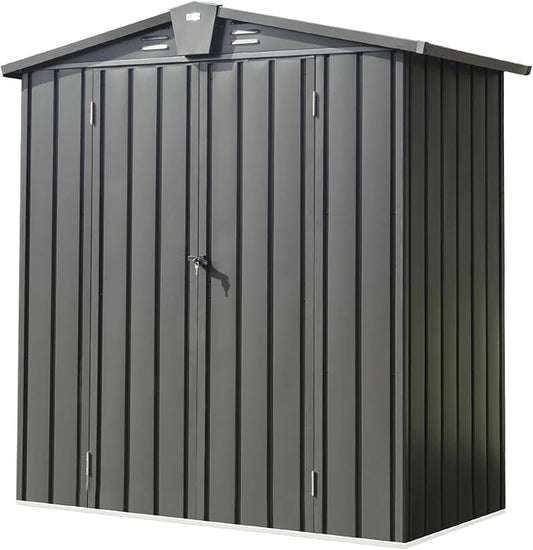 IKERY Galvanized Steel Garden Shed by IKERY