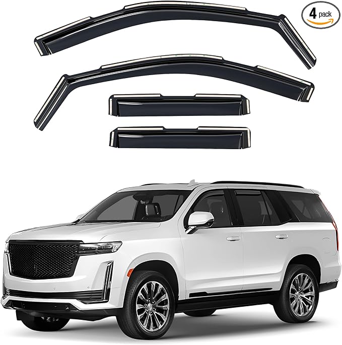 Window Deflectors Smoke Tinted in-Channel Side Window Vent Visor Deflectors by Unknown