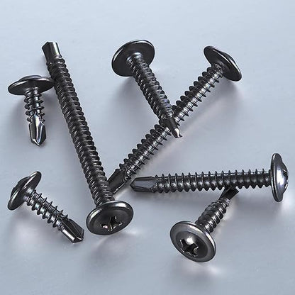 Wensilon #10×1-1/4” for Sheet Metal Self-Tapping Screws 410 Black Stainless - Image 3