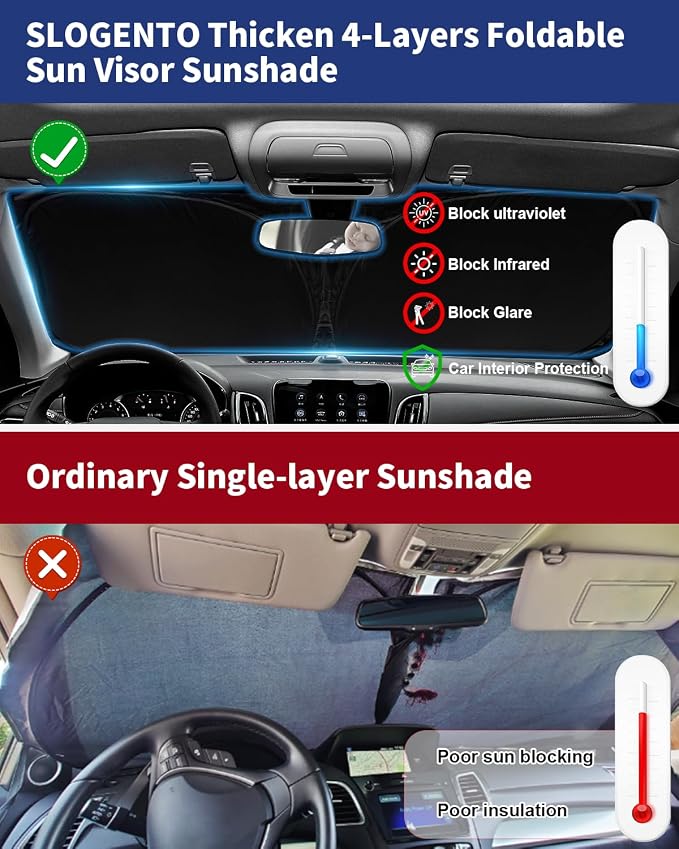 for Civic 2026 2025 2024 2023 2022 Windshield Sun Shade Custom Fit Honda Civic - Image 7