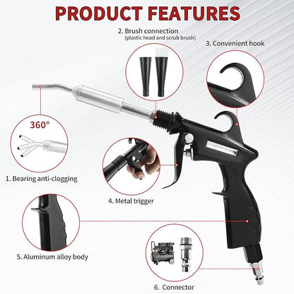 HANDY High Pressure Car Interior Cleaning Gun Interior Dryer Hair Dryer Car - Image 3