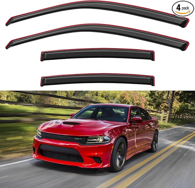in-Channel Window Visors Rain Guards by YQAUTEC