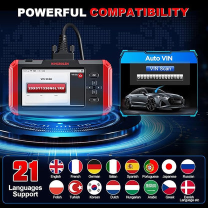 KINGBOLEN S800 OBD2 Scanner Diagnostic Tool, ABS SRS Engine at Automotriz Code - Image 7