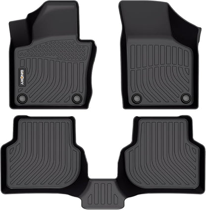 GINOWY-Floor Mats for Volkswagen VW Jetta 2012-2018 丨TPE All Weather Car Mat by GINOWY