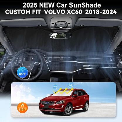 Custom Fit XC60 Windshield Sunshade - Image 4
