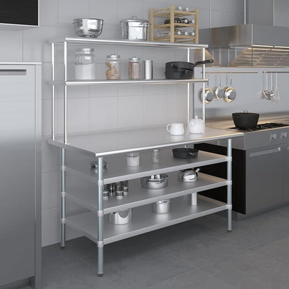 Amgood 30" x 60" Stainless Steel Work Table - Image 9