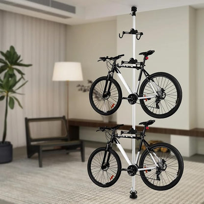 Floor to Ceiling 3 Bike Vertical Freestanding Hanger Parking Rack, Bicycle - Image 7