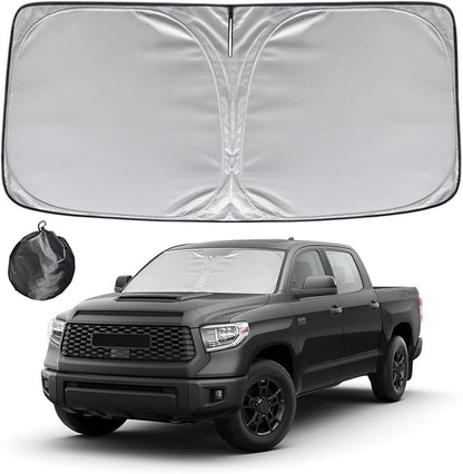 KAYZT Windshield Sun Shade for 2007-2021 Toyota Tundra Foldable Sunshade Front by KAYZT