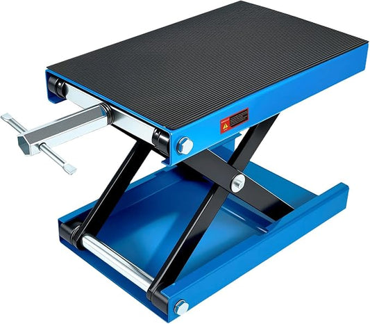 Motorcycle Lift Scissor Jack, 1200 LB Capacity Wide Deck Hoist Stand by GAOLLY