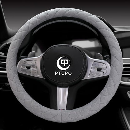 Soft Car Steering Wheel Cover for Sedan, Warm Luxury Velvet, Anti Slip - Image 2