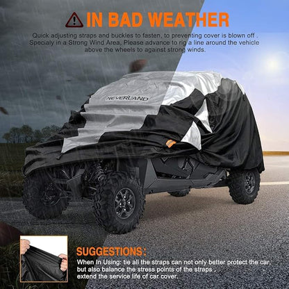 Neverland UTV Cover Waterproof 300D Heavy Duty 4-6 Seater 4 Door Side by Side - Image 7