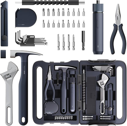 HOTO 40-Piece Tool Kit, Household Essentials tool set w/Smart Electric by HOTOTools