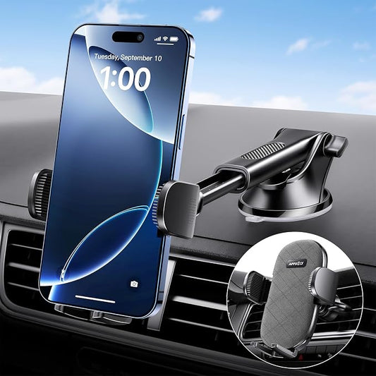 APPS2Car Suction Cup Phone Mount, Windshield/Dashboard/Air Vent Car Phone by APPS2Car