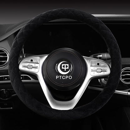 Soft Car Steering Wheel Cover for Sedan, Warm Luxury Velvet, Anti Slip - Image 2