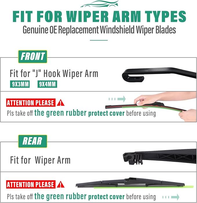 24" 18" 14" Windshield Wiper Blades Replacement - Image 8