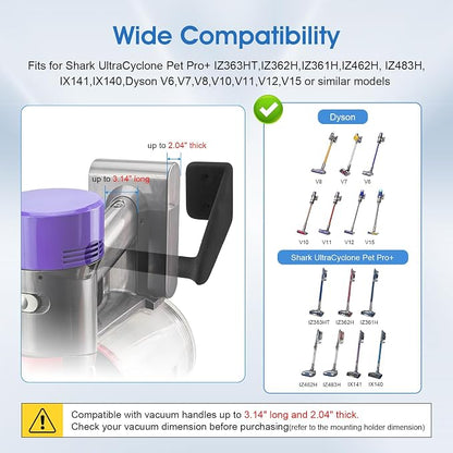 Upgraded 2 Pack Easy Access Cordless Vacuum Wall Mount Hanging Holder fits - Image 2
