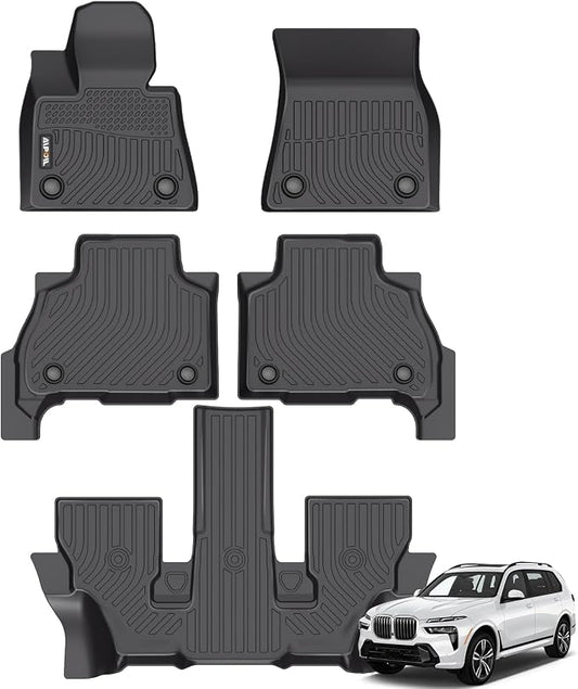 AIPOIL® Floor Mats for 2019-2025 BMW X7 40i, M60i All Weather Protection TPE by AIPOIL