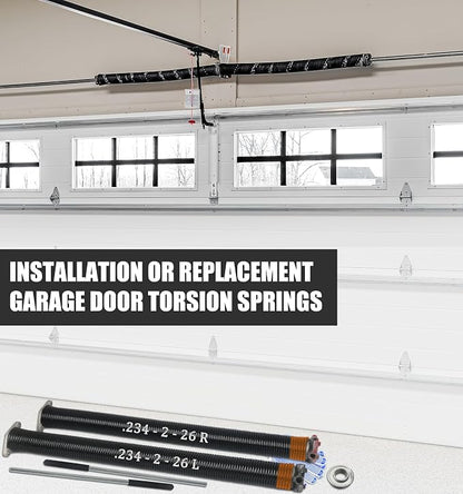 Garage Door Torsion Spring Set, Pair of 2" Electrophoresis Coated Garage Door - Image 7